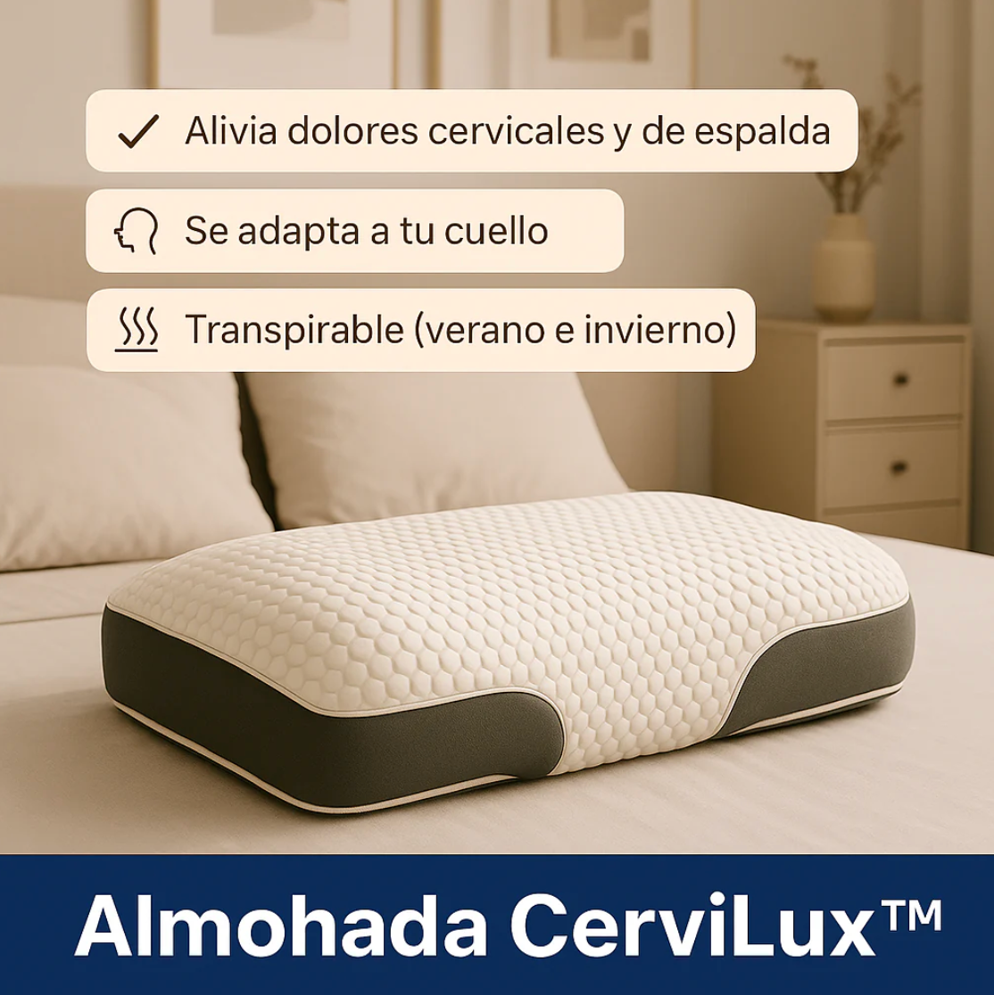 Almohada Cervilux™ - Redescubre el placer de despertar sin dolores