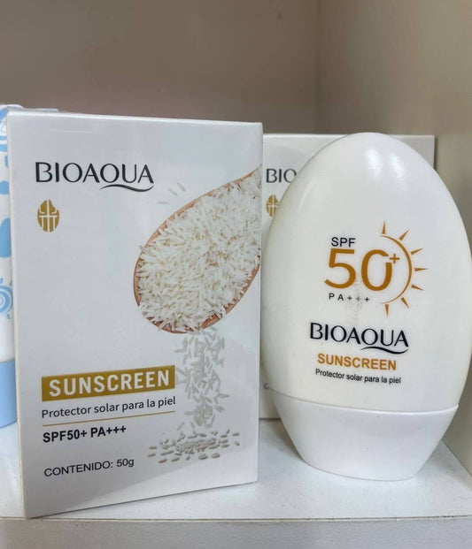 Bloqueador Solar Arroz (+50) - BIOAQUA