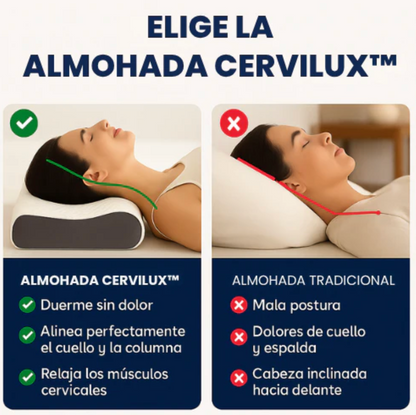 Almohada Cervilux™ - Redescubre el placer de despertar sin dolores